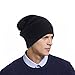 kydely Cap911 Unisex Plain 12 inch long Beanie, Black, One Size
