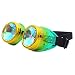 Produktbild EDM Sonnenbrille für Unisex/Damen Herren Bunt Brille Rave/Festliche Brille Party gebeugte Linse Vintage Outdoor Brillen/Brille Dekobrillen/Valentinstag Brille für Frauen Männer