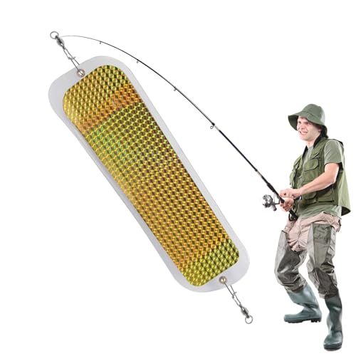 Fishing Flasher, 11-Inch Dodger for Trolling Salmon, Portable Diving Board for Lakes and Pools, Sturdy Angling Gear for Improved Catch Rate in Freshwater and Saltwater