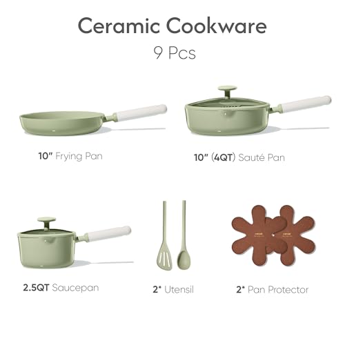 Save 75% on CAROTE Ceramic Nonstick Cookware Set - 9 Pieces - Image 2