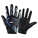 keynoyin Men's and Women's Outdoor All-Finger Anti-Slip Sports Gloves, Shock-Resistant Driving Fitness Cycling gloves-Q9075 Black and Green-One Size fits All