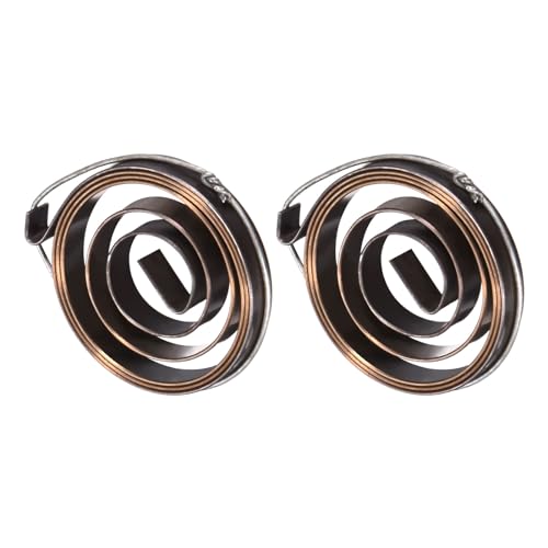 Image of CoCud Drill Press Spring, 26.8" Length 35x6x0.7mm Quill Spring Feed Return Coil Spring Assembly - (Applications: for Vacuum Cleaner Volume Tube Coil Spring), 2-Pieces