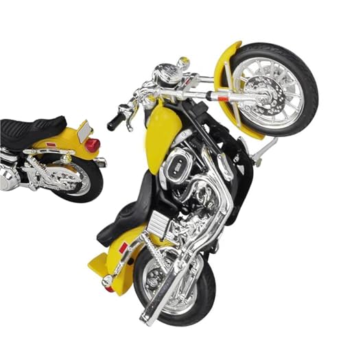 Miniature Harley 1977 Fxs Low Rider 1:18 pour décorer un bureau ou un salon de motard
