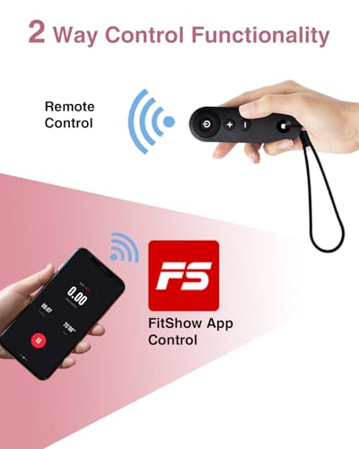 REKA Fitness Motorised Home Treadmill Walking Pad 2.25HP Under Desk Treadmill Adjustable Speed Remote Control Interactive APP Smart workouts Real-time Stats and Interactive Fitness (Pink) - Image 4