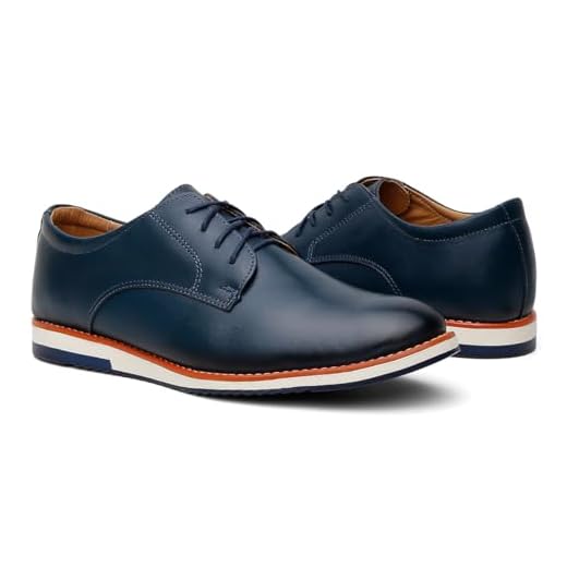 Sapato Social Masculino Em Couro Oxford Casual Confortável (AZUL, BR, Adulto, Numérico, 40)