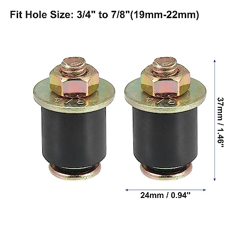 X AUTOHAUX 4 Stück Auto Gummi Erweiterungen Gefrierstopfen passend für Loch 3/4-7/8 19mm-22mm