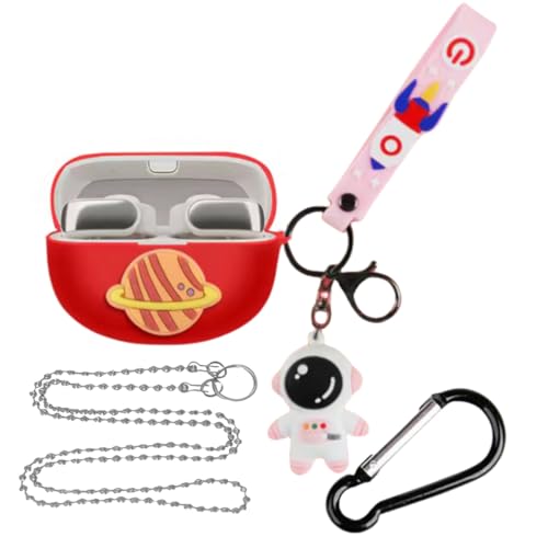 Bose Ultra Open Earbuds 用 ケース カバー Bose ワイヤレス イヤーホン 用 シリコン 保護ケース 装着充電可能 保護カバー 落下防止 キズ防止 紛失防止 指紋防止 耐衝撃 防水 防塵 軽量 柔らか 保護カバー 可愛い 漫画 宇