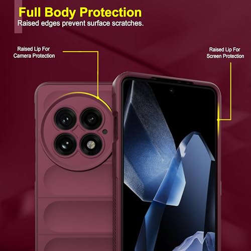 Image of Zapcase Back Case Cover for OnePlus 13 5G | Compatible for OnePlus 13 5G Back Cover | Liquid Silicon Magic Case with Camera Protection | Plum