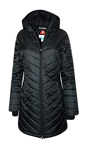 Columbia Womens Morning Light II Omni Heat Long Jacket Coat Puffer, BLACK (XS)