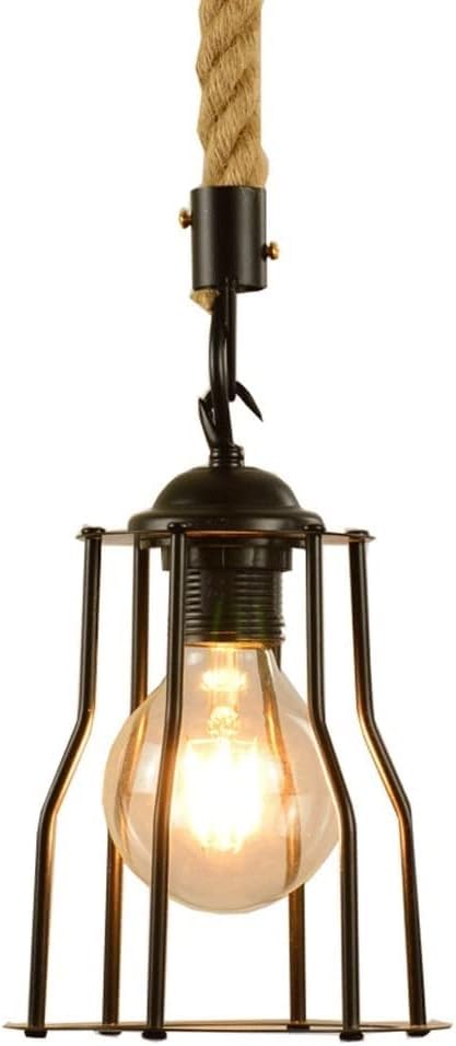 E27 Lamp Socket V-intage Edison Ceiling Light Decorative Chandelier Modern Rope Design Ceiling Pendant Light