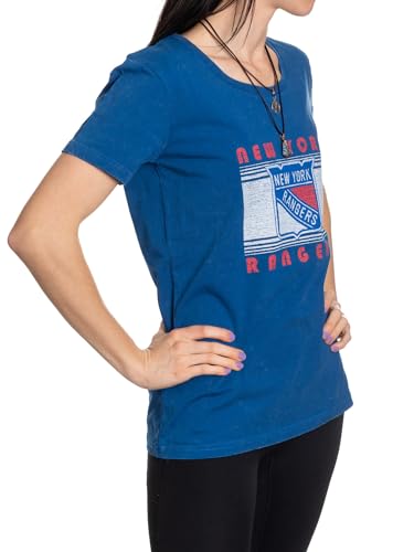 Camiseta New York Rangers NHL mujer ropa deportiva de cuello redondo cómoda talla grande 2