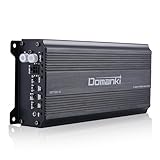 DOMANKI 1000W Amplifier Car Audio Monoblock Class D MOSFET Car Audio Subwoofer Amplifier, 1-4 Ohm Stable, Low Pass Crossover, Stereo