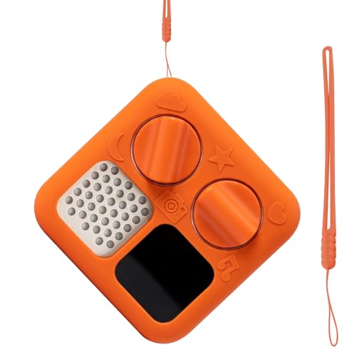 Silicone Case for Mini Orange Protective Cover for Mini Adventure Jacket Orange Protective Case with Lanyard Water-Resistant and Shock-Absorbent