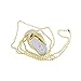 Crystal Diamond Slipper Jewelry USB Flash Drive with Necklace:8GB(Gold)
