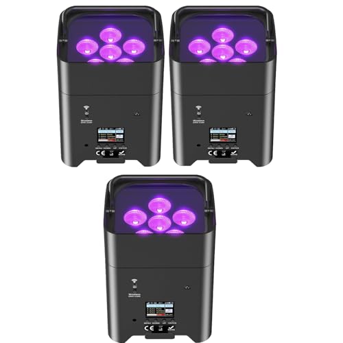 Battery Powered LED Uplights Bag Only, for RGBWA+UV 6-in-1 Rechargeable APP DMX Control Waterproof...