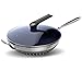 Wok, Bratpfanne, Bratpfanne mit Deckel, Edelstahl-Kochgeschirr, mikro-druckförmige Antihaft-Pfanne, Antihaft-Bratpfanne mit Glasdeckel, Backofen- und spülmaschinenfestes Steinset / 34 cm