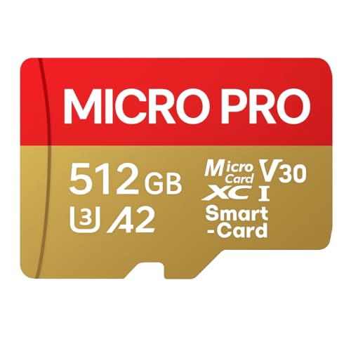 Genérico 512GB High Resistance Micro TF Memory Card 100MB/s with SD Adapter
