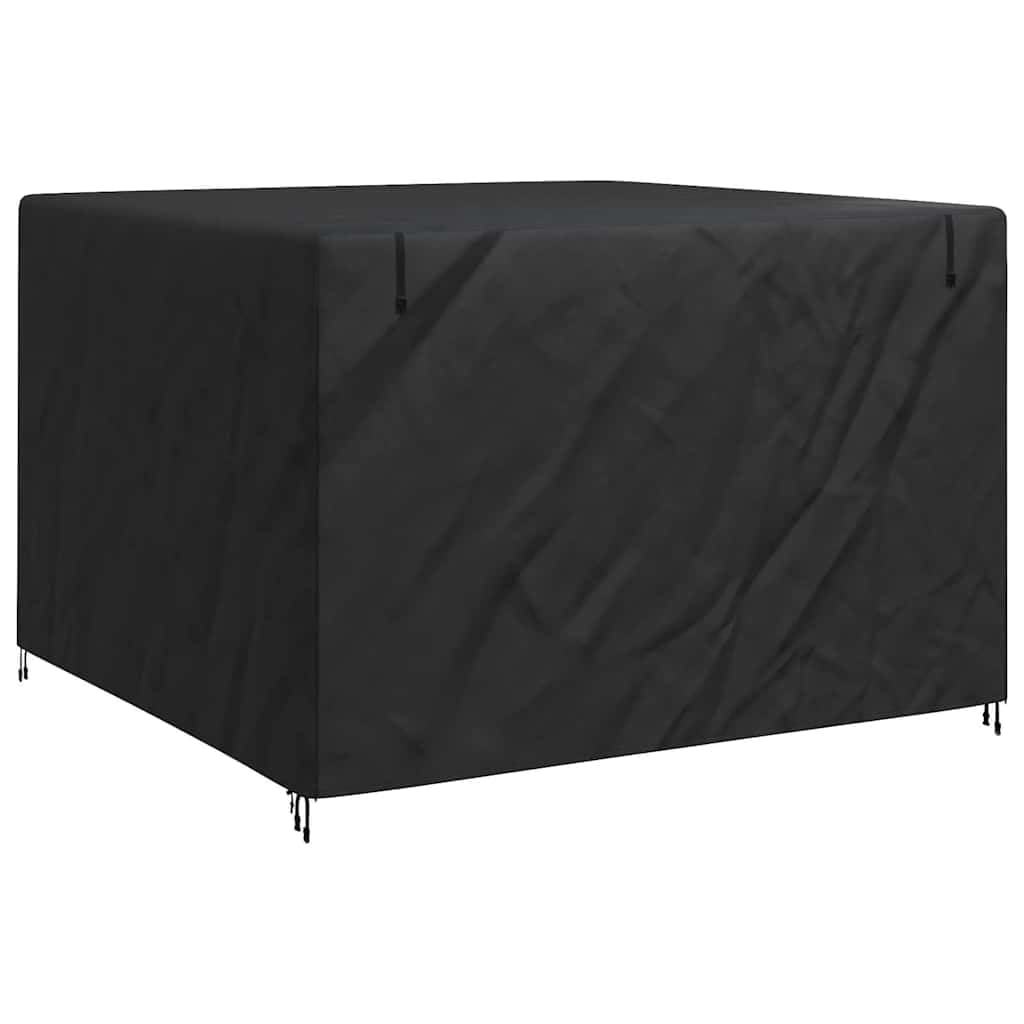 Knerpwd 420D Oxford Fabric Rectangular Outdoor Swing Cover 250X250x160 Cm, Black For Garden Terrace Protection With Snap Closure