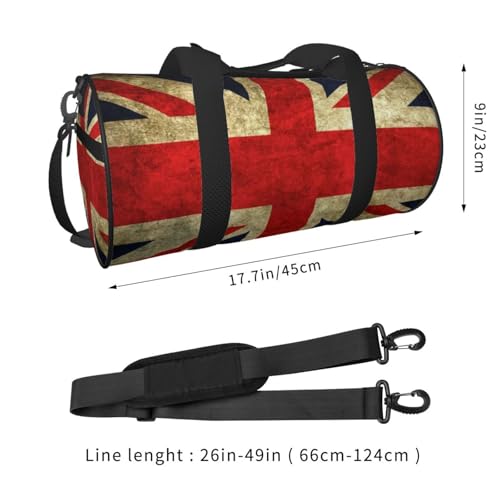 Union Jack Flag Gym Duffel Bag Adult Workout Bag Lightweight Yoga Bag Carryon Gymbag Sport Duffel Bag For Men Women2