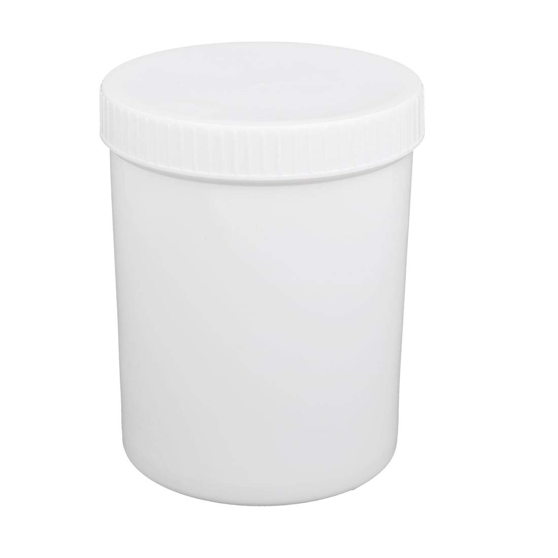 Aexit 1000ml HDPE gauge Plastic Wide Mouth Round Laboratory Experiment Bottle Container