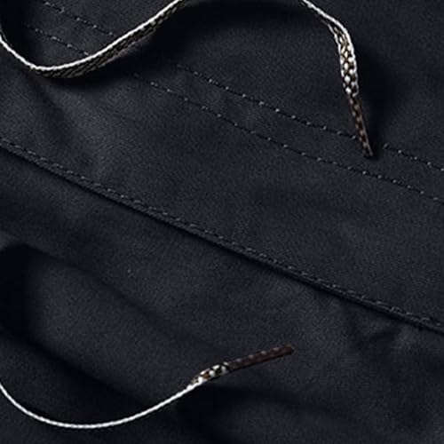 Men's Cotton Full Elastic Waist Cargo Hiking Shorts Relaxed Fit Drawstring Casual Bermuda Short with Zip Pockets2