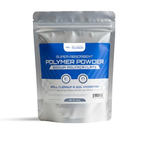 Super Absorbent Sodium Polyacrylate Fine Powder Fast-Acting Absorbing Powder Dries up pet Urine Spills Instantly Practical for Camping Toilet Bags Plant Soil Hydration & Cooling ice Packs (15 oz)