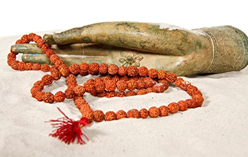 Yogabox Mala Rudraksha 108 Perlen 10mm mit roter Quaste Cover