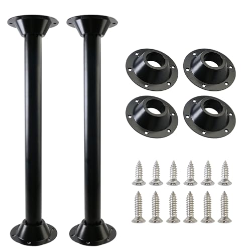 PACEWALKER 27 RV Table Legs and Bases Aluminum RV Table Base Mount Bases and Legs RV Dinette Pedestal for RV Boat Outdoors Dock Camper and Deck-2 Set
