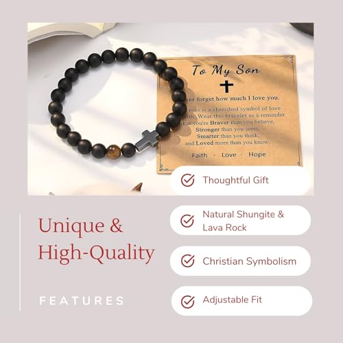 Pulsera para hombre con piedra natural Halukakah miniatura 5