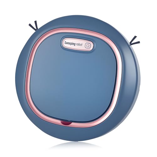 Robotic Vacuums,Powerful Suction Robot Vacuum Cleaner,Tangle Free Robotic Vacuums Good for Pet Hair Hard Floor,Carpet,Quiet,Floor Sweeper Robot