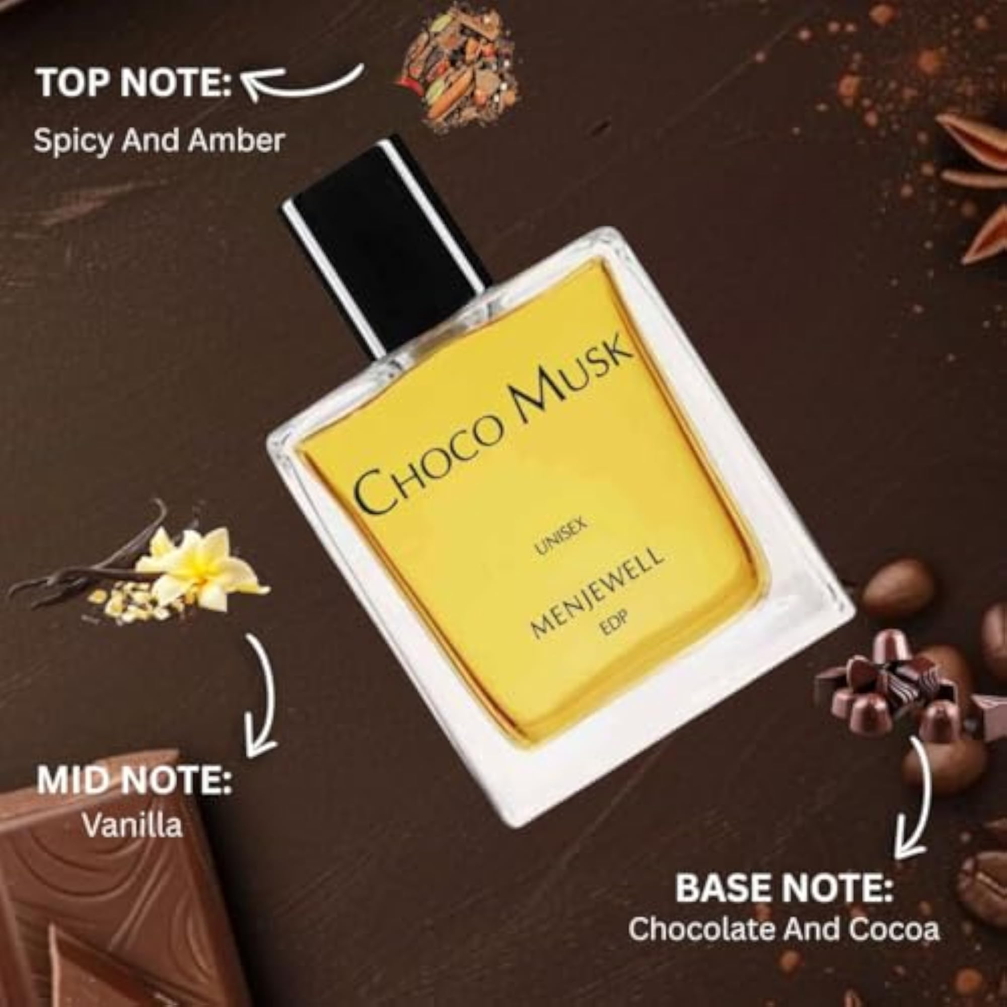Choco Musk Chocolate Perfume 100ml, Long Lasting Fragrance
