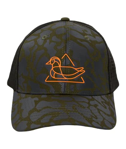 Southern Marsh, Trucker Hat - Warning Duck, Dark Olive, One Size
