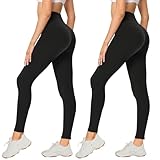 AMIYOYO 2er Pack Leggings für Damen High Waist