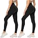 AMIYOYO 2er Pack Leggings für Damen High Waist Sporthose Schwarz