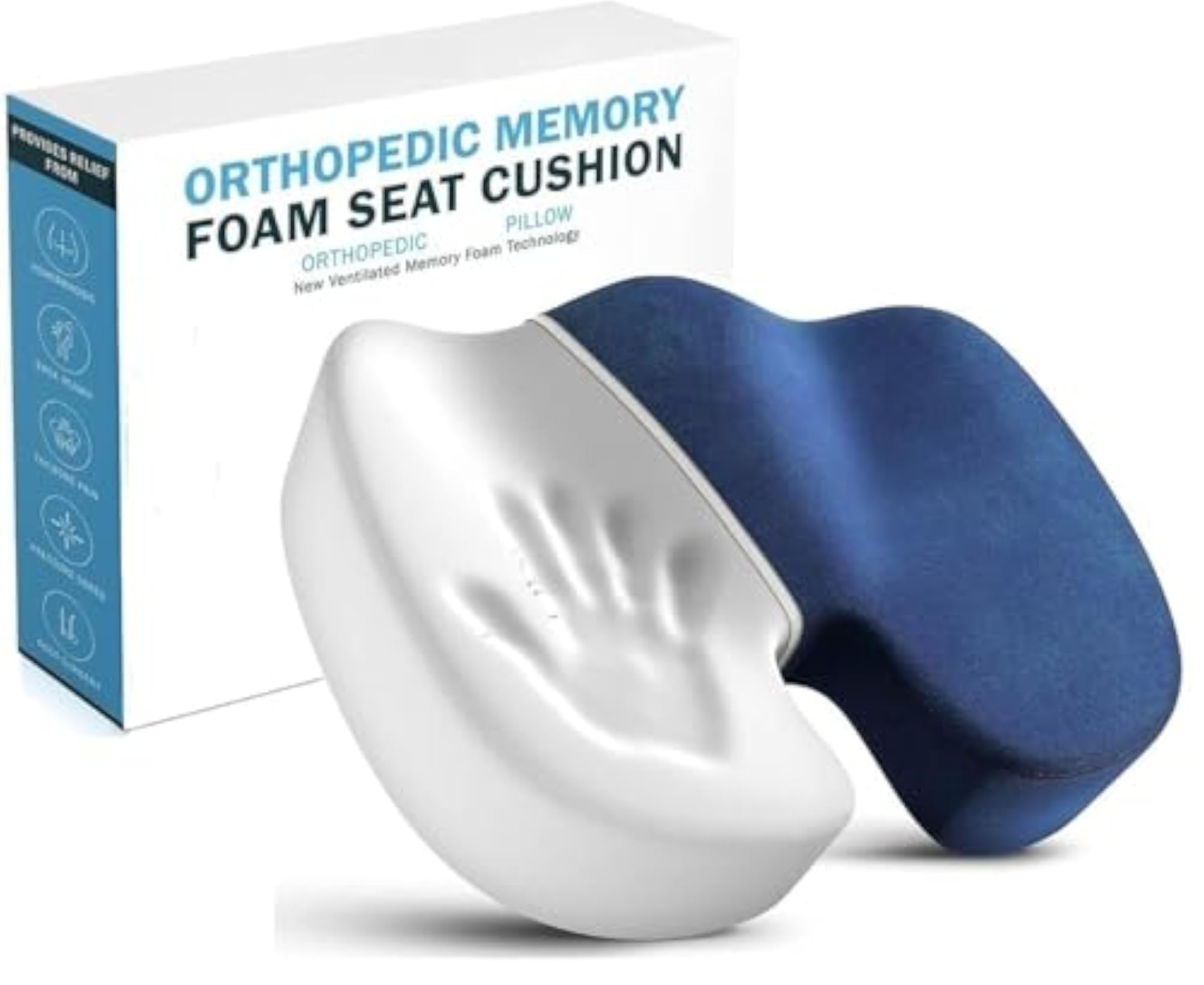 Coccyx Seat Cushion for Sciatica and Back Pain Relief