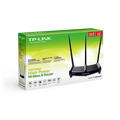 Image of TP-Link TL-WR941HP 450Mbps High-Power Wireless Router | Three Detachable 9 dBi High-Gain Antennas | N450 Wall Penetrating Wi-Fi WiFi