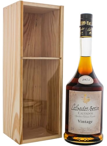 Calvados Morin Vintage 1973 0,7L (43% Vol.) – Jahrgangs-Calvados in Limousin-Eiche gereift – Normandie Frankreich – Goldmedaille Paris