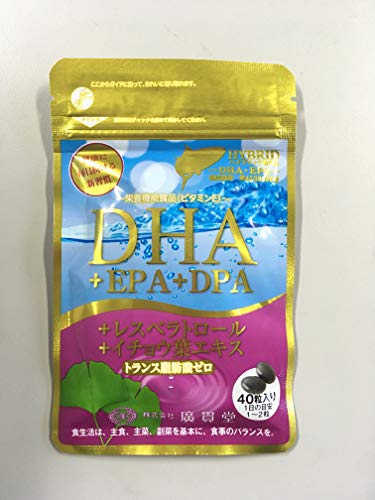 DHA+EPA+DPA+レスベラトロール+イチョウ葉エキス 6個セット