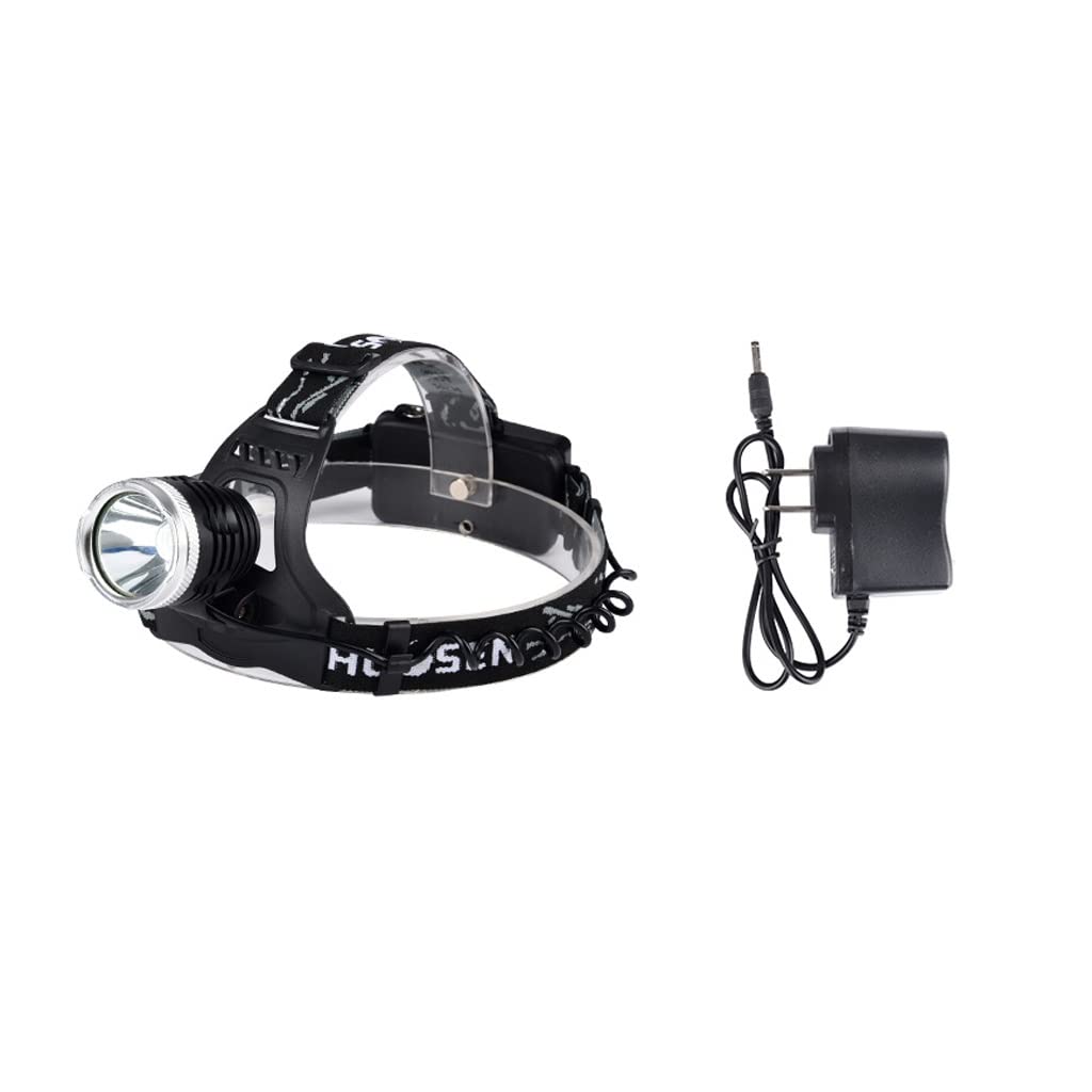 OYYMTE Strong Light Charging Super Bright 3000 Miner's Lamp Lithium Battery Led Night Fishing Rice Head-Mounted Torch Mini Outdoor Headlight(A)