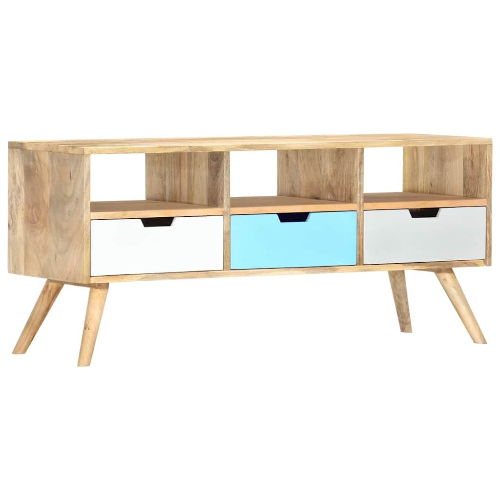 Hothingwell Szafka pod telewizor 110x35x48 cm lite drewno mango