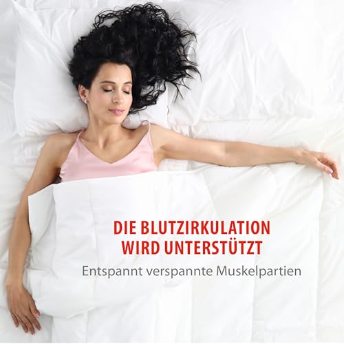 alpina Heizdecke - Wärmedecke 80 x 150CM - Wärmeunterbett 60W - Beheizbare Decke mit 3 Wärme-Einstellungen - Maschinenwaschbar im Wollprogramm - Schutzklasse II - Polyester - Weiß