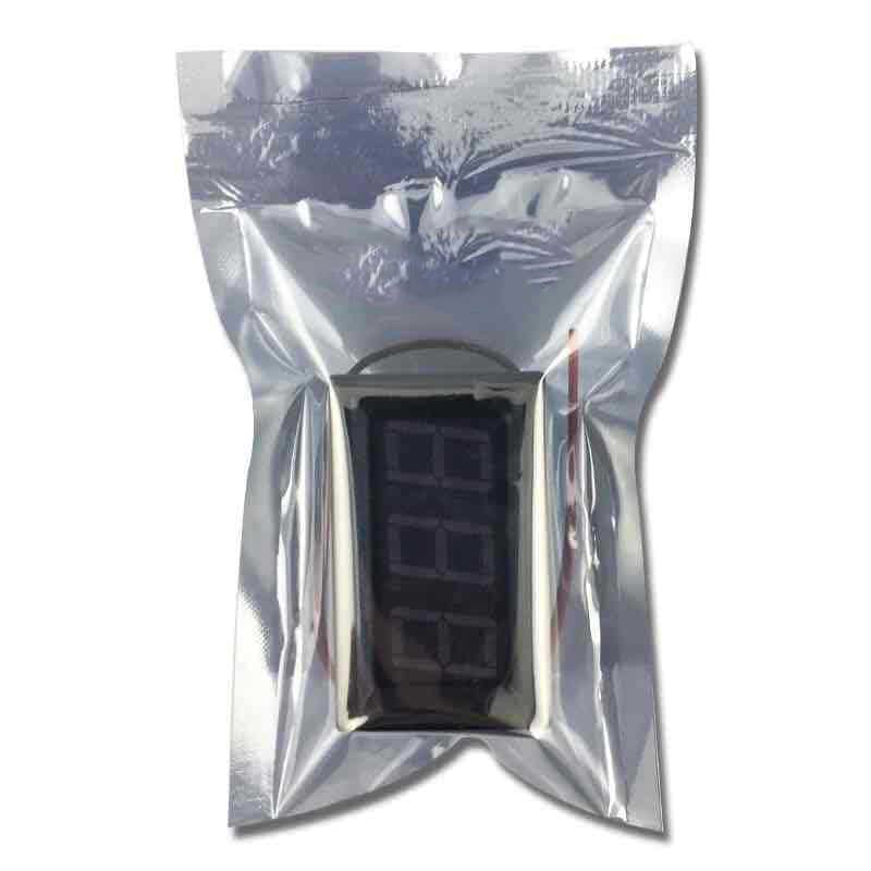 Generic 0.56 Inch Easy Install 0-100V Digital High Voltage Tester for Plastic DIY Enthusiasts (BLUE)