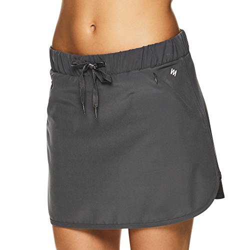 Nicole Miller Active Women's Zippy Woven Athletic Skirt - Tennis Running & Exercise
