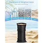 Evekea 4 Packs Umbrella Base Weights Sandbags, Outdoor Sand Bags for Weight, Weatherproof Heavy Duty Weight Sandbag for Garden Furniture Umbrella Stand Cantilevers Poolside Accessories - Image 4
