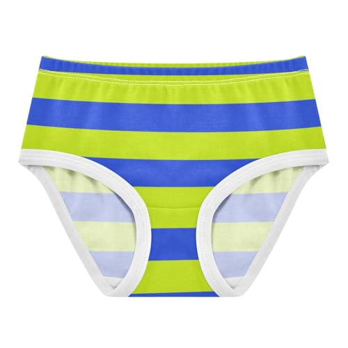 Green Navy Stripe Toddler Girls's Underwear 2T