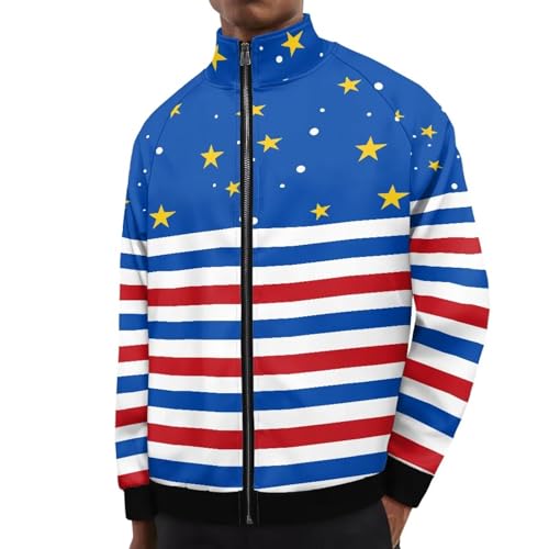 Image of Men's Lightweight Jackets Casual Full Zip Fleece Jacket Men Coats Fashion Long Sleeve Sweatshirt