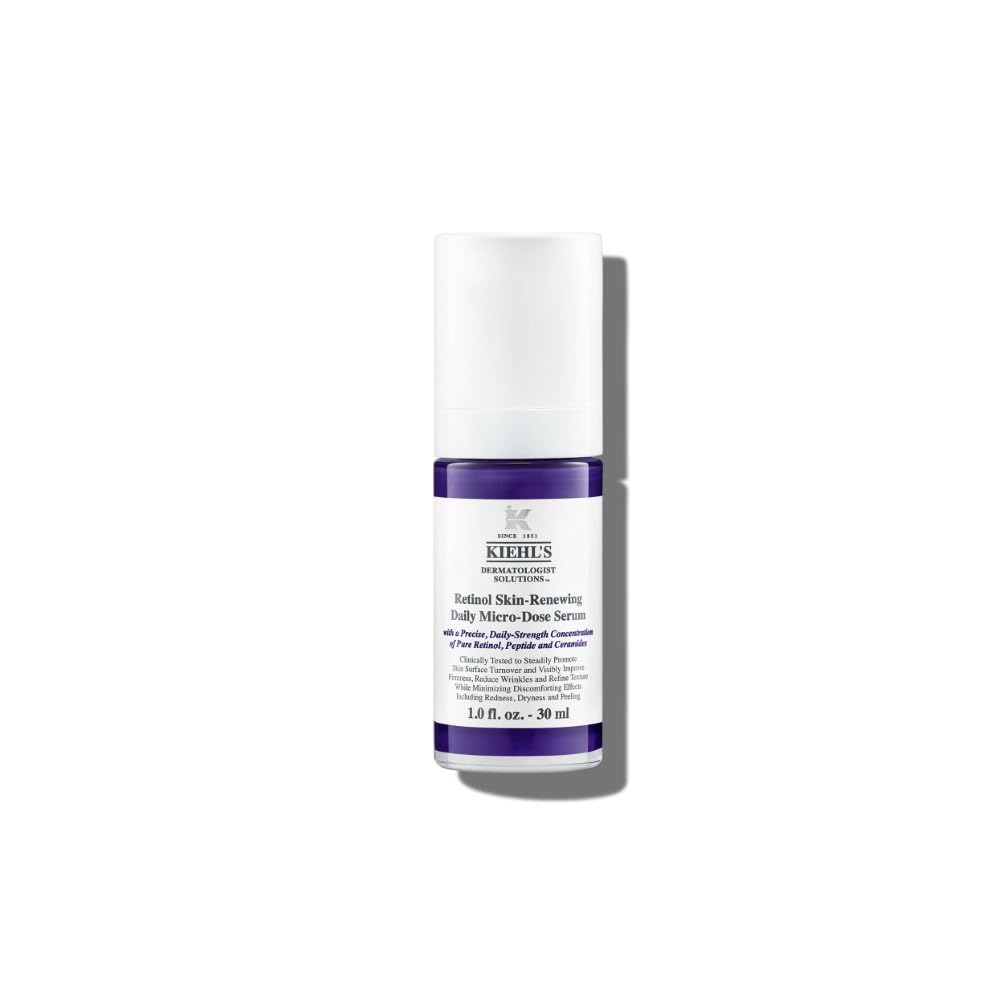 Kiehl's Retinol Skin-Renewing Daily Micro-Dose Face Serum, Reduces the Appearance of Wrinkles, Firms Skin, Smooths Skin Texture