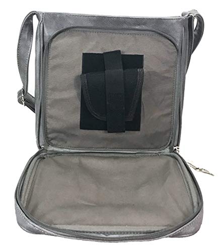 Triple Zipper Locking Concealed Carry Crossbody Bag - CCW Concealed Carry Purse3