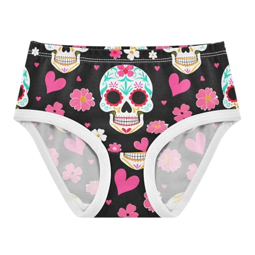 Colorful Sugar Skulls Flowers Toddler Girls's Underwear 2T 202c1245