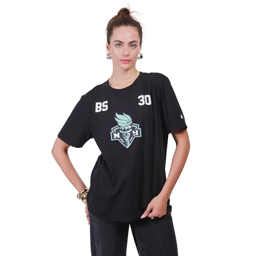 Ultra Game WNBA Official Unisex Super Soft Player T-Shirt New York Liberty Breanna Stewart Team Color Large